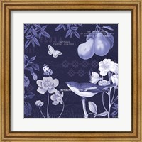 Framed 'Botanical Blue VI' border=