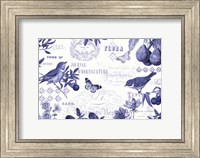 Framed Botanical Blue I