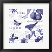 Framed Botanical Blue III