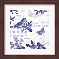 Framed Botanical Blue II