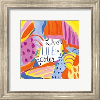 Framed 'Abstract Affirmations III' border=