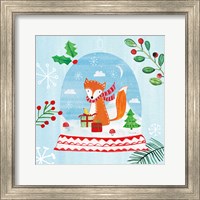 Framed Snow Globe Animals III