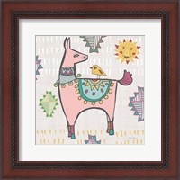 Framed Playful Llamas III