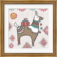 Framed Playful Llamas I