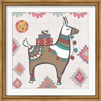 Framed Playful Llamas I