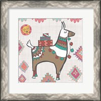 Framed Playful Llamas I