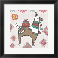 Framed Playful Llamas I