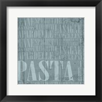 Framed Blue Pasta