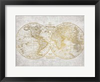 Framed No. 1 World Map