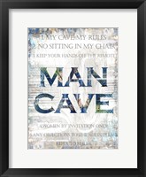 Framed Man Cave Rules