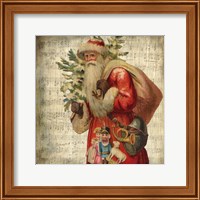 Framed Vintage Santa 1