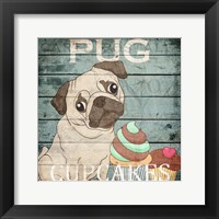 Framed Pug Cupcakes
