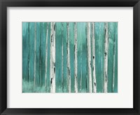 Framed Blue Birch Forest 2