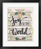 Framed Joy to the World