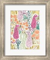 Framed Hello Cheetah - Pink