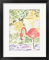 Framed Fancy the Flamingo