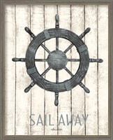 Framed 'Sail Away' border=