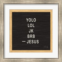 Framed Jesus Humor