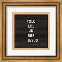 Framed Jesus Humor