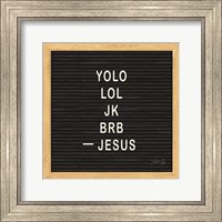 Framed Jesus Humor