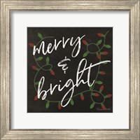 Framed Merry & Bright Chalkboard