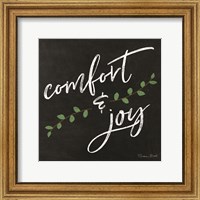 Framed Comfort & Joy Chalkboard
