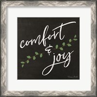 Framed Comfort & Joy Chalkboard