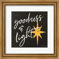 Framed Goodness & Light Chalkboard