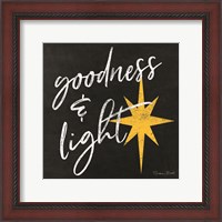 Framed Goodness & Light Chalkboard