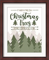Framed Farm Fresh Christmas Trees