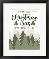 Framed Farm Fresh Christmas Trees