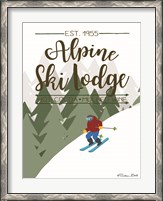 Framed Alpine Ski Lodge