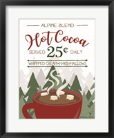 Framed Hot Cocoa Served Daily