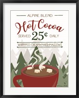 Framed Hot Cocoa Served Daily