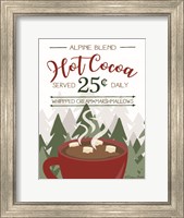 Framed Hot Cocoa Served Daily