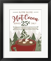 Framed Hot Cocoa Served Daily