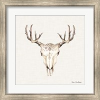 Framed Boho Steer Head I