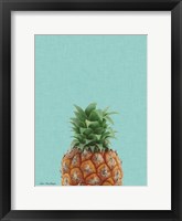 Framed Blue Pineapple