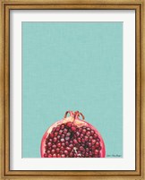 Framed Blue Pomegranate