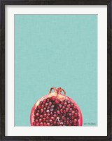 Framed Blue Pomegranate