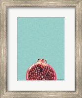 Framed Blue Pomegranate