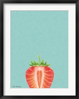 Framed Blue Strawberry