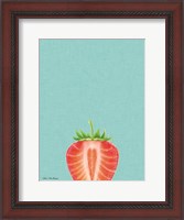 Framed Blue Strawberry