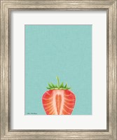 Framed Blue Strawberry