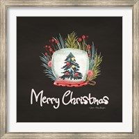 Framed Merry Christmas Candle