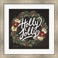 Framed Holly Jolly Wreath