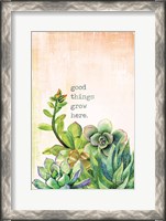 Framed Good Things Grow Here