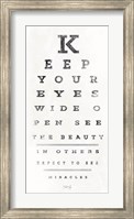 Framed Eye Chart II