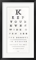 Eye Chart II Framed Print