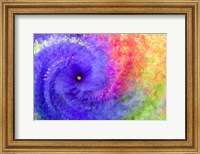 Framed Abstract Flowers in a Twirl